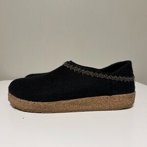 Haflinger GZH Grizzly Closed Heel Wool Clogs Women’s Charcoal EU 41 US 10